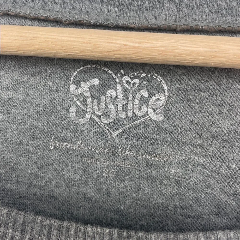Justice Sequin Light Weight Sweat Shirt ( make peace happen) Girls size 20